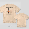 Hot End Anatomy 3D printing shirt shown back and front on Ivory Comfort Colors 1717: "Anatomy of a Hot End" exploded diagram: heatsink, heat break, heater block with cartridge and thermistor, 0.4 mm nozzle and the clog, each with a dry one-liner