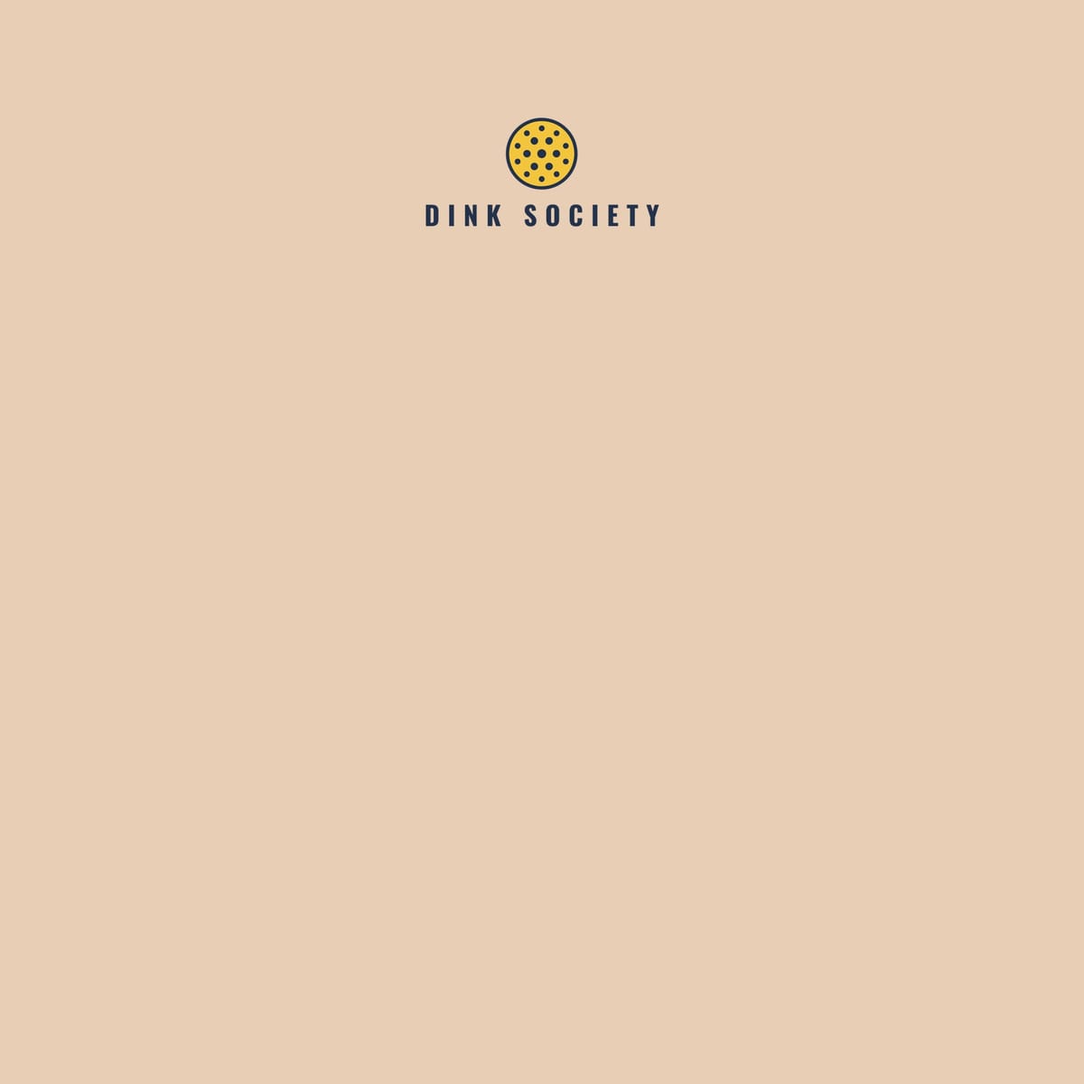 Close-up of the Dink Society Wave print showing navy, coral and yellow ink detail