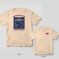 Ivory Comfort Colors tee shown back and front: navy diner menu board of nurse specials on the back and varsity RN letters on the left chest