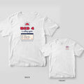 White T-shirt back with a red call light, Bed 4 is asking again and a call log card, plus a small pager chest print