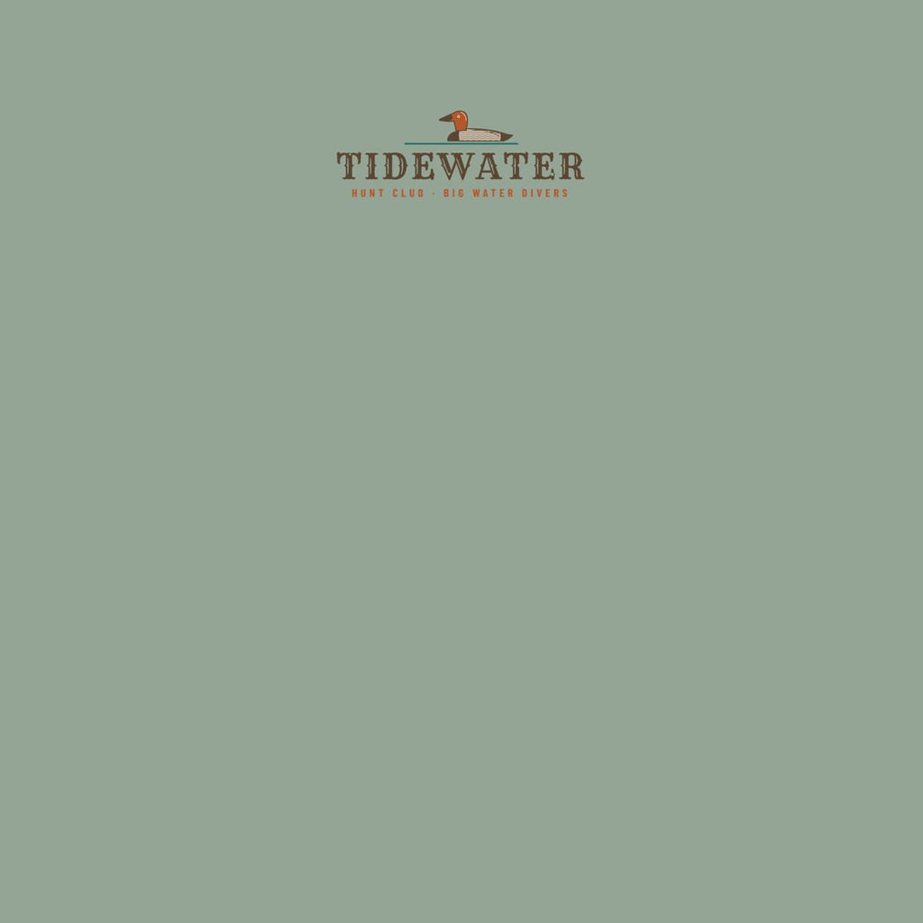Close-up of the Canvasback Member Stamp back print showing the ink colors and vintage speckle texture