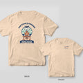 Ivory tee with a lab in a captain's cap steering a ship's wheel and More Fetch on the back, First Mate script on the front chest