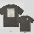 Pepper tee shown back and front: back has an engineering calculation pad that concludes Send an Email under the words This Meeting Could Have Been a Calculation; front has a small calc pad with a red Send Email box.