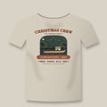 Personalized Christmas Crew family shirt with Lowcountry shrimp boat on an ivory tee